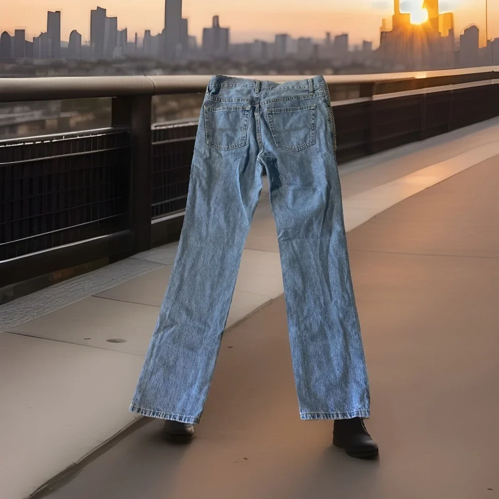 Urban Pipeline Jeans Men 33x34 Blue Relaxed Straight Denim Pants